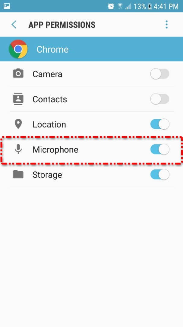 میکروفون اندروید 4