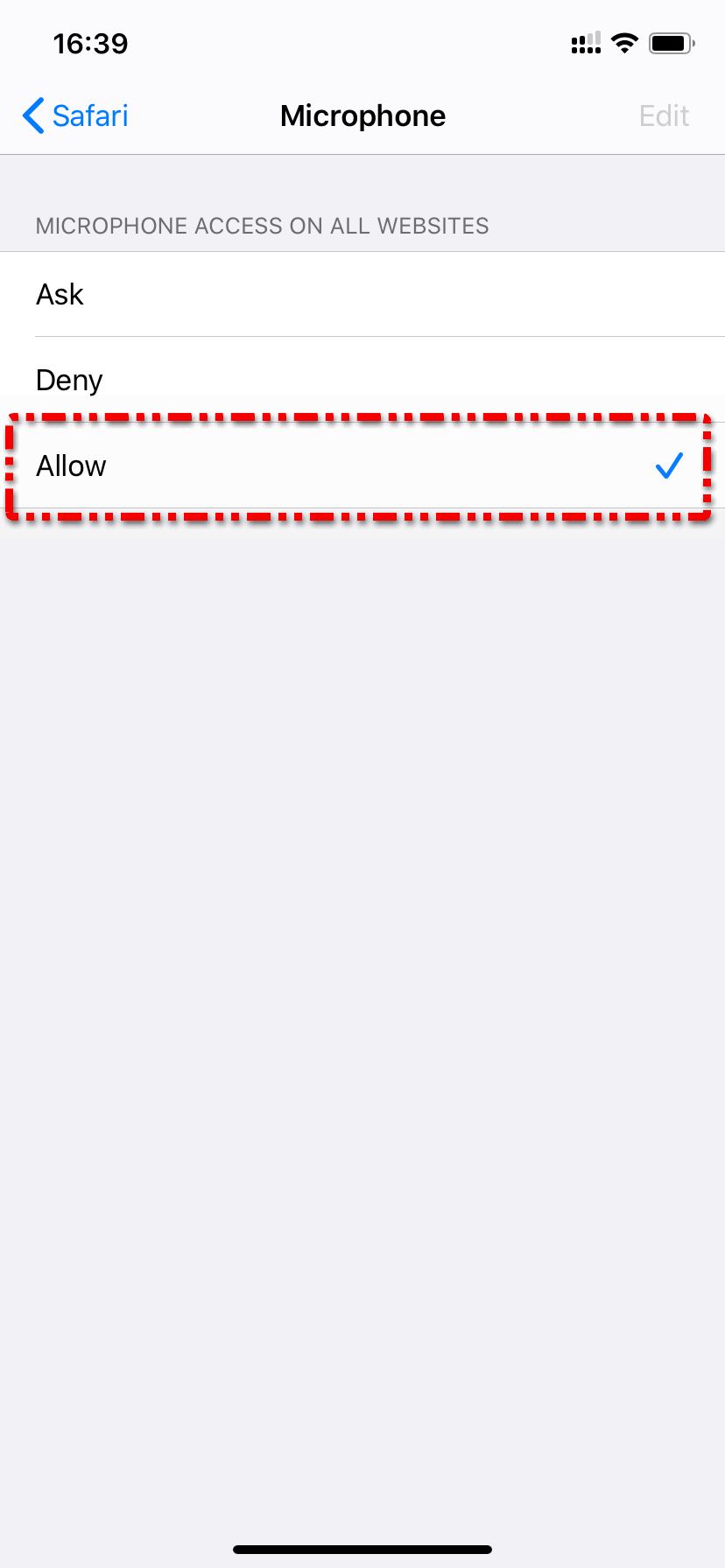 میکروفون آی‌او‌اس 6