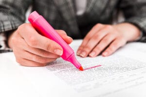 highlight text of glossary